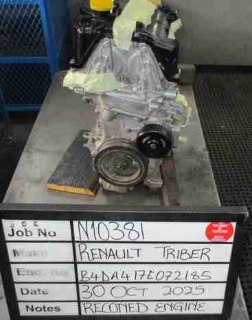 Renault B4DA4 Reconed Bare Engine Stock Code N10381 - Image 2