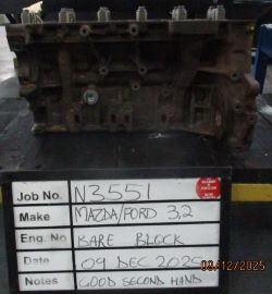 Mazda/Ford 3.2 Used Block Stock Code N3551