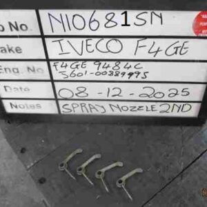 Iveco 4FGE Used Piston Cooling Jets Stock Code N10681SN